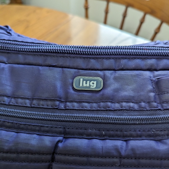 Lug Hula Hoop Diaper Tote Bag. Purple. 15x 12 x 4 - Picture 9 of 14